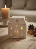Șemineu ceramic alb pentru ceară parfumată Casa 11,5 cm