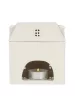 Șemineu ceramic alb pentru ceară parfumată Casa 11,5 cm