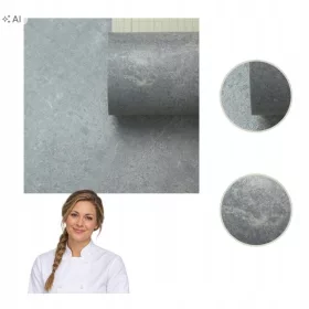 Pardoseală PVC gri e-floor cu imitație de beton, 2 m