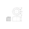 Rozete capac split Hydroland pentru teava WC 110 mm, 2 buc