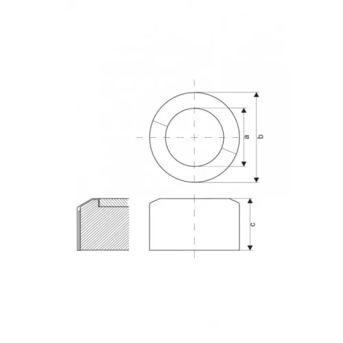 Rozete capac split Hydroland pentru teava WC 110 mm, 2 buc