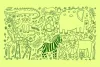 Covoraș PVC pentru copii cu animale 150 × 100 cm