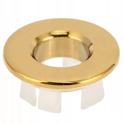 Capac din alamă aurie pentru preaplin lavoar, 30 mm
