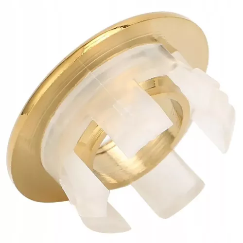 Capac din alamă aurie pentru preaplin lavoar, 30 mm
