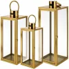 Set trei felinare din aur Ruhhy 63, 49 și 38 cm