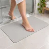 Covoraș de baie gri din diatomit AQUI Magic Mats 60 × 40 cm