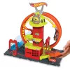 Set super buclă Hot Wheels City Firefighter + vehicul