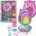 Set geantă compactă Polly Pocket 2 în 1 Familia de arici cu micro păpuși și accesorii