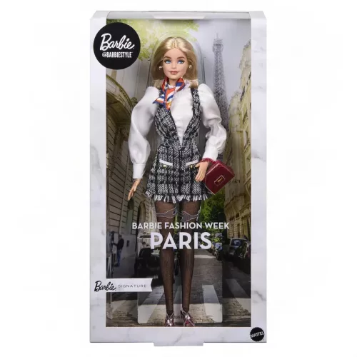 Păpușă Barbie de colecție Barbie Signature Paris Paris Fashion Week