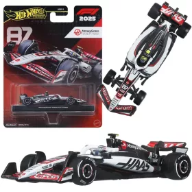   Hot Wheels Premium Race Car Formula 1 Bolid 2025 F1 Haas Car Oliver Bearman #87