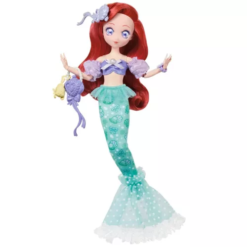 Papusa Disney Collector Ariel Manga Papusa de colectie a printesei Disney cu accesorii