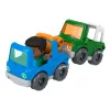 Set Little People cu mașină, figurină și accesorii - Aventura de pescuit