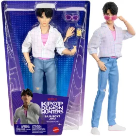   KPop Demon Hunters Saja Boys Jinu Papusa de moda "Soda Pop" 30 cm