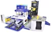 OUTLET Set Transportor mare de politie radio cu lumina si sunet + vehicule AMBALAJ DEVATE