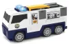 OUTLET Set Transportor mare de politie radio cu lumina si sunet + vehicule AMBALAJ DEVATE