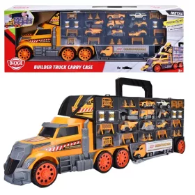   Camion Transporter Portbagaj cu arc vehicule constructii Laweta 62 cm + masini si accesorii rutiere