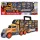 Camion Transporter Portbagaj cu arc vehicule constructii Laweta 62 cm + masini si accesorii rutiere