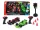 Set de două mașini de curse RC Speed Racers cu telecomandă + lumini și stâlpi