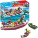Set Playmobil Action Heroes Barcă de foc cu jet ski 52 de piese