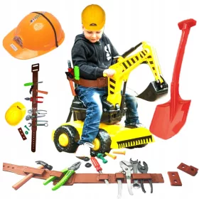  EXCAVATOR JEDZIK MEGA MARE + CUREA pentru scule + CASCA