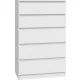 TopEshop MALWA comodă 70 x 40 x 109,5 cm alb mat