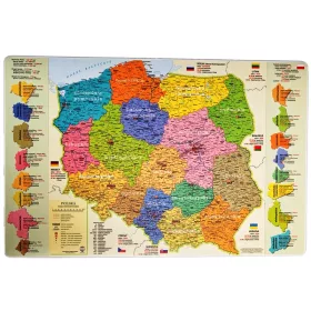    Pad - Harta administrativă a Poloniei + alte date - Acurate - calitate