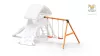 Loc de joaca de gradina din lemn Modul Move Red 2x leagan