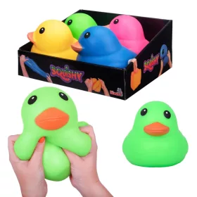   Jucarie senzoriala de plus Rata verde Squishy Galuste antistres 17 cm