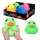 Jucarie senzoriala de plus Rata verde Squishy Galuste antistres 17 cm