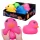 Jucarie senzoriala de plus Rata roz Squishy Galuste antistres 17 cm