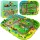 Pad de spumă 3D Deluxe cu tren și șine de baterie - Set educațional 3V1 City 56 piese