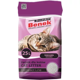  Litier de bentonită de lavandă Super Benek 25 l