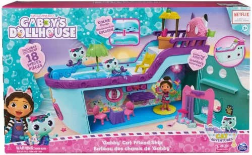 Casa pentru pisici Gabi set mare Barca cu piscina + baie + carusel