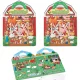 Set 2 autocolante reutilizabile Farm Convex 52 buc Book Melissa&Doug