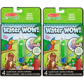   Set de 2 Carte de colorat Water Wow Animals + pix Carte de colorat Water Wow Animals