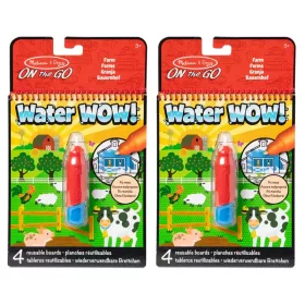   Set 2 planse de colorat apa Ferma + Pen Planse de colorat Water Wow Melissa & Doug