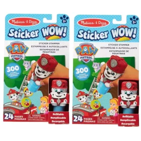   Set de 2 autocolante Wow Psi Patrol Marshall și cartea Melissa & Doug
