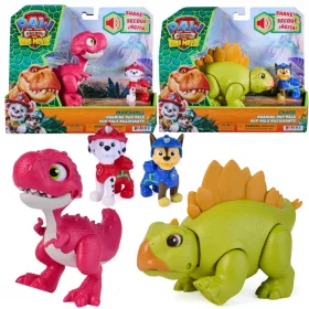   Câini de patrulă și dinozauri Marshall și figurine de urmărire cu dinozauri interactivi
