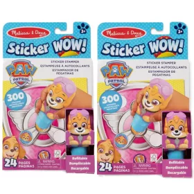   Set de 2 autocolante Wow Psi Patrol Skye și carte Melissa & Doug