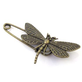  Broșă libelulă JeraNet maro