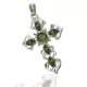  CRUCE - PENDANT ARGINT CU CHHIBLU NATURAL
