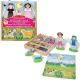 Comoda magnetică din lemn Melissa & Doug, 86 de piese, pentru păpuși