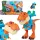 Câini de patrulă și dinozauri Rex cu T-Rex Roar interactiv și Explore Timmy 25 cm