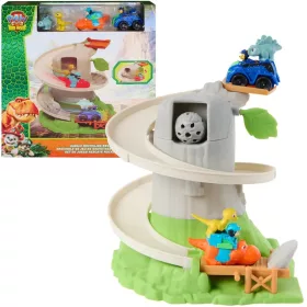   Set de salvare a câinilor de patrulă și a dinozaurilor cu vehicule și figurine de salvare din junglă