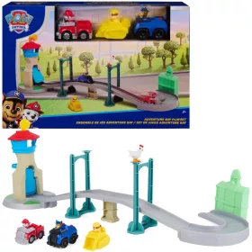   Set de aventură Psi Patrol Bay cu pod cu 3 vehicule și figurină Chickaletta