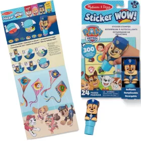   Autocolant Wow Psi Patrol Chase carte Autocolante de timbre 300 buc Melissa & Doug