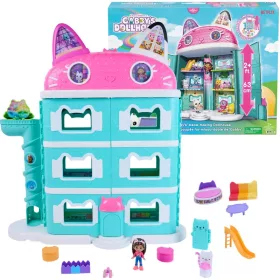   Casă pentru pisici Gabi Figurină mare de casă de păpuși Gabi 63 cm + accesorii Casa de păpuși Gabby's Purrfect