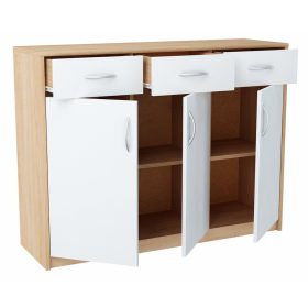    Comodă Matkam MATKAM3D3SB/S 109,3 x 35 x 85cm stejar sonoma mat