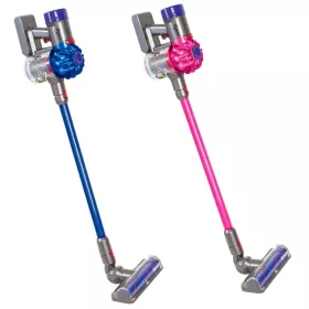   2 bucăți Dyson aspirator vertical fără fir pentru copii cu sunet Casdon albastru și roz
