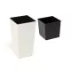  Ghiveci lamela 19 cm x 19 x 36 cm diametru 19 cm plastic crem
